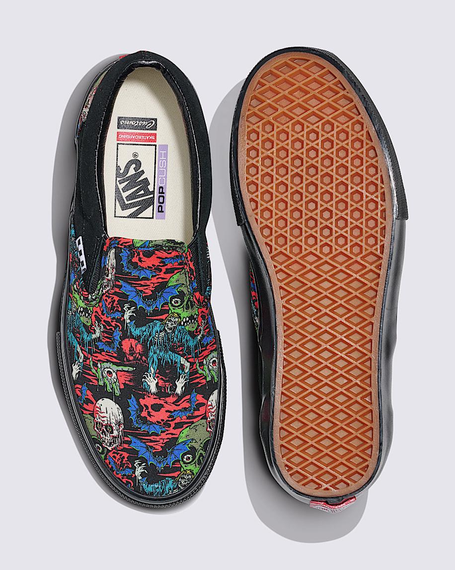 Taka Hayashi For Vault By Vans Customs Skate Slip-On Halloween Shoe Customs