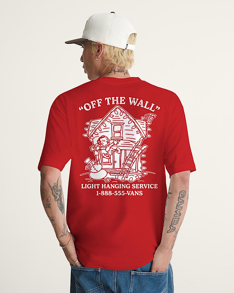 Taka Hayashi For Vault By Vans Deck The Walls T-Shirt Red