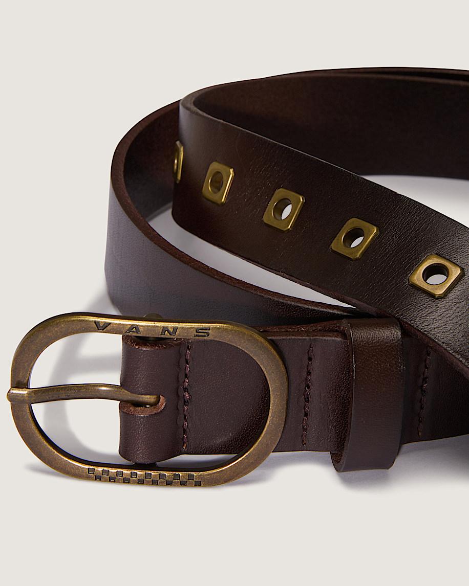 Taka Hayashi For Vault By Vans Determined Leather Belt Coal Brown
