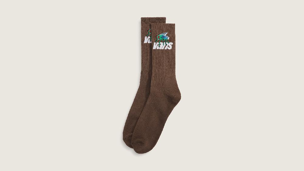 taka hayashi for vault by vans Downing Crew Socks Vintage Cocoa Brown