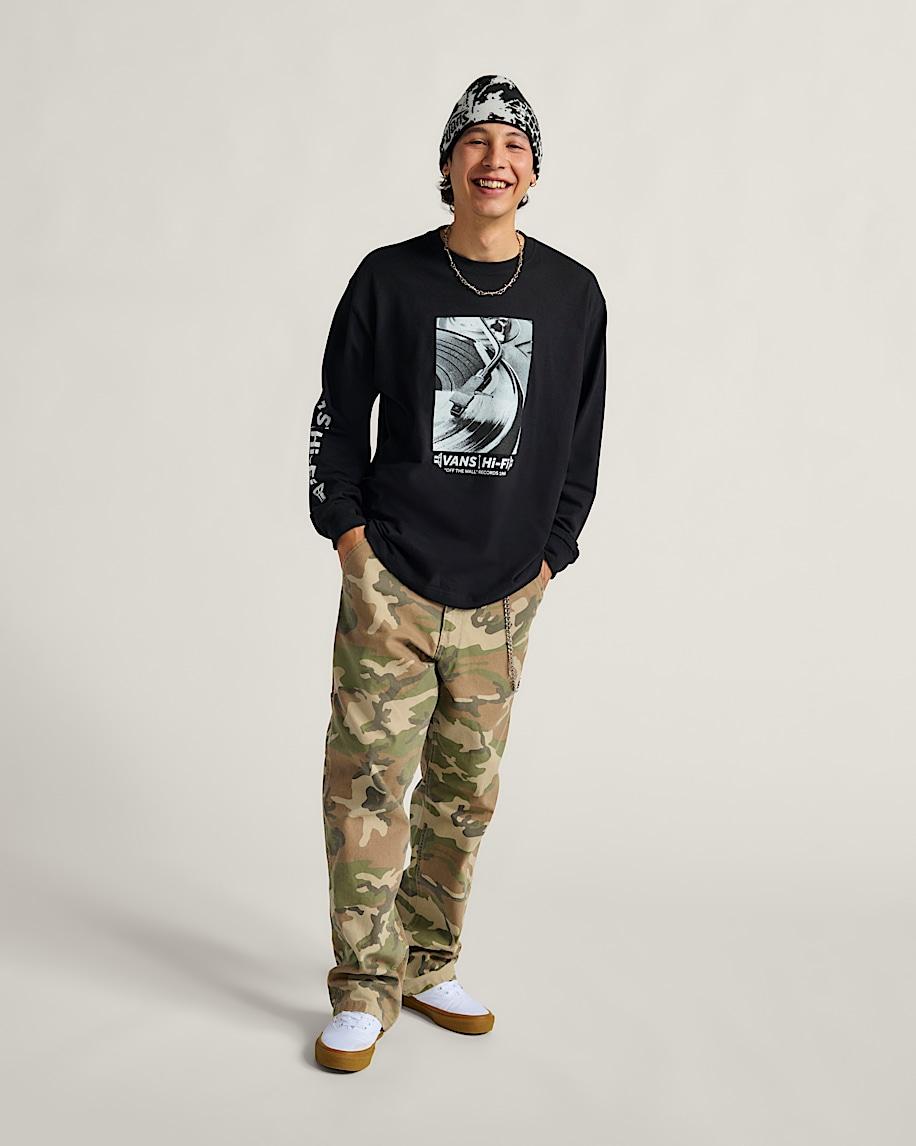 Taka Hayashi For Vault By Vans Drill Chore Carpenter Loose Denim Pants Vintage Camo Black