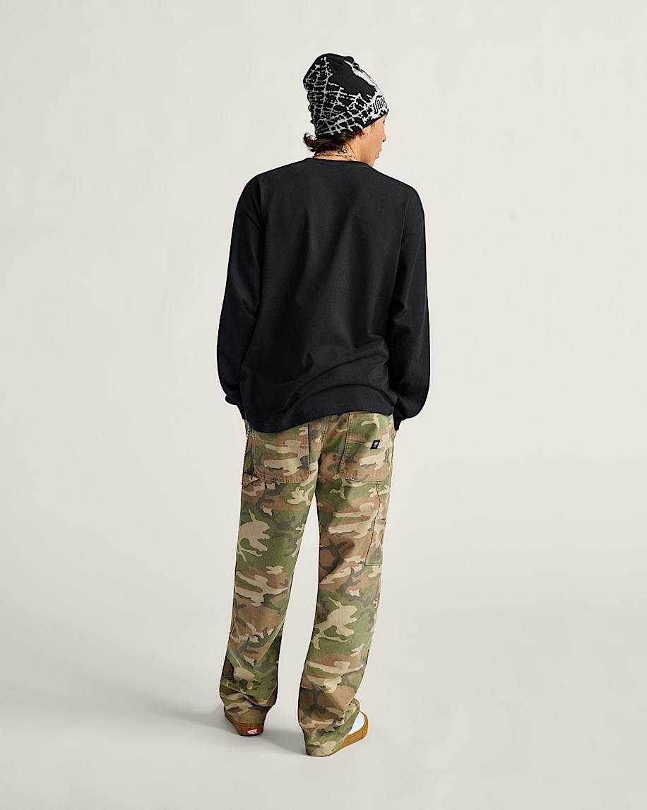 Taka Hayashi For Vault By Vans Drill Chore Carpenter Loose Denim Pants Vintage Camo Black