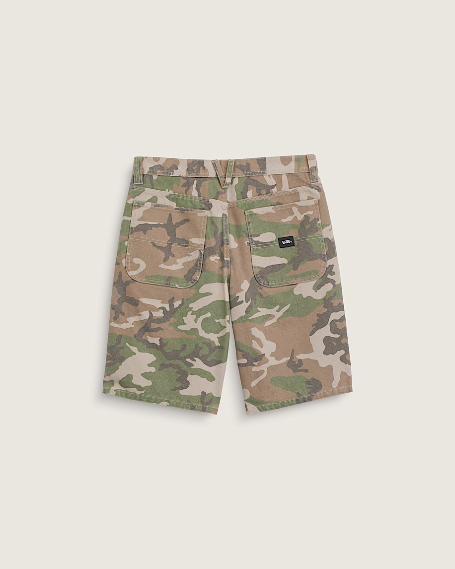 Taka Hayashi For Vault By Vans Drill Chore Loose Shorts Vintage Camo Green