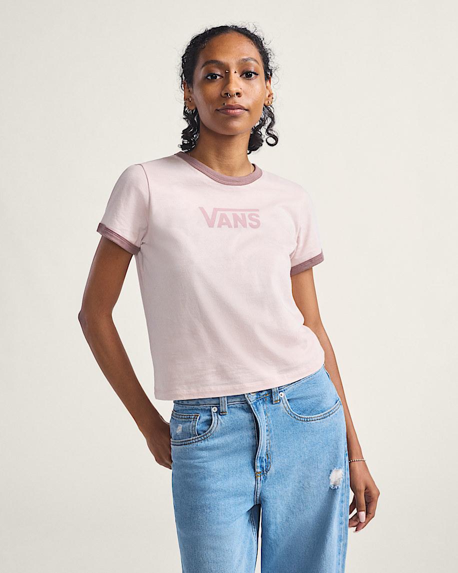 taka hayashi for vault by vans Drop V Ringer T-Shirt Sepia Rose Pink