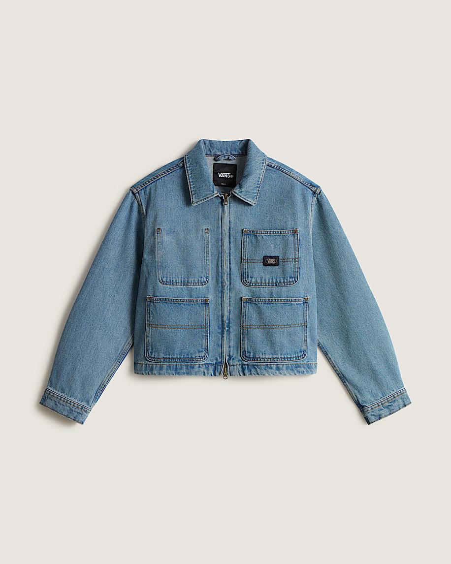 taka hayashi for vault by vans Emily Boxy Work Wear Jacket Stonewash Blue