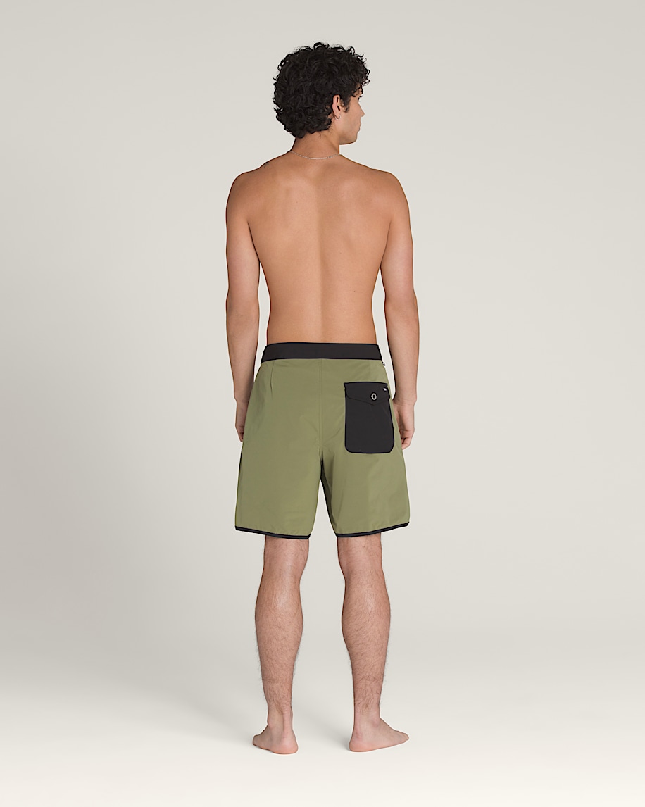 Taka Hayashi For Vault By Vans Everride Scalloped 18'' Boardshorts Loden Green Black