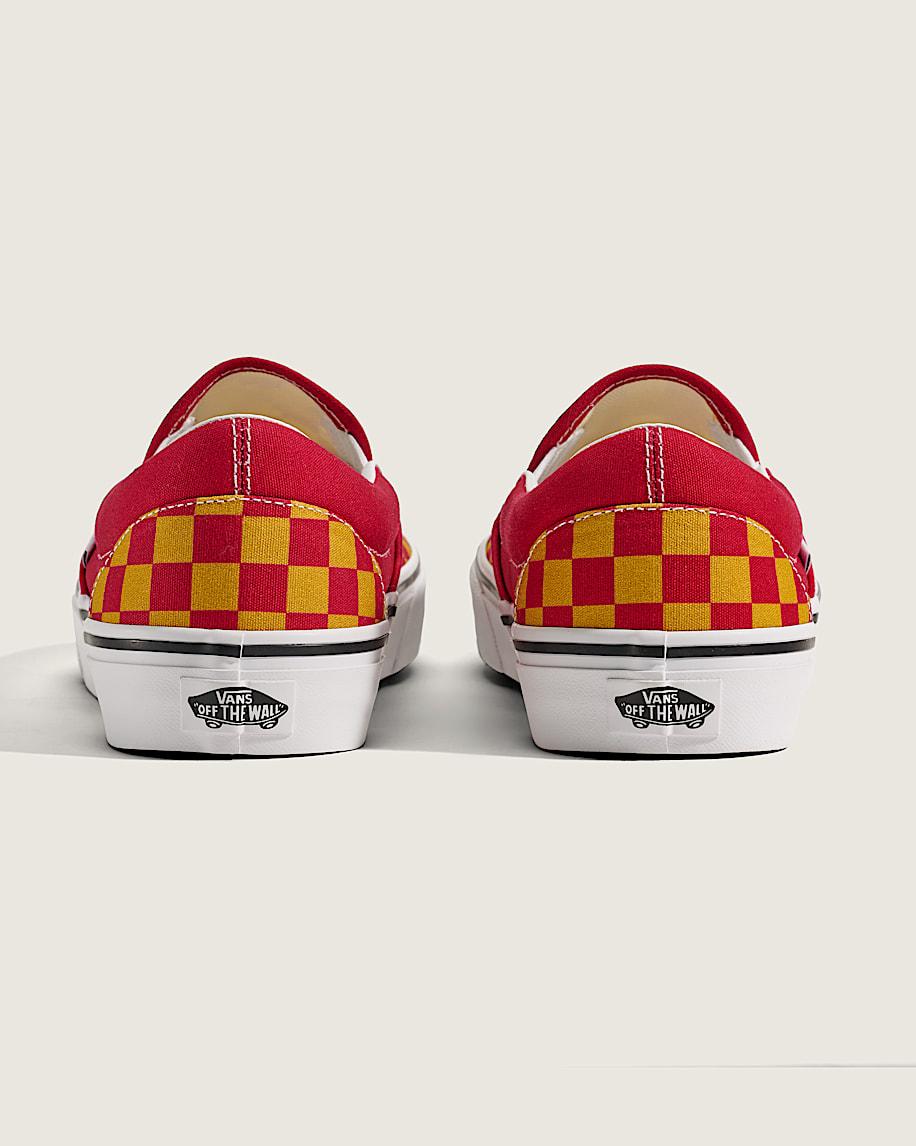 Taka Hayashi For Vault By Vans Game Day Classic Slip-On Checkerboard Shoe Checkerboard Red Gold