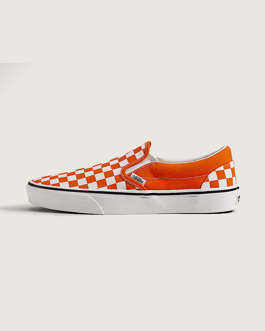 taka hayashi for vault by vans Game Day Classic Slip-On Checkerboard Shoe Checkerboard Orange True White