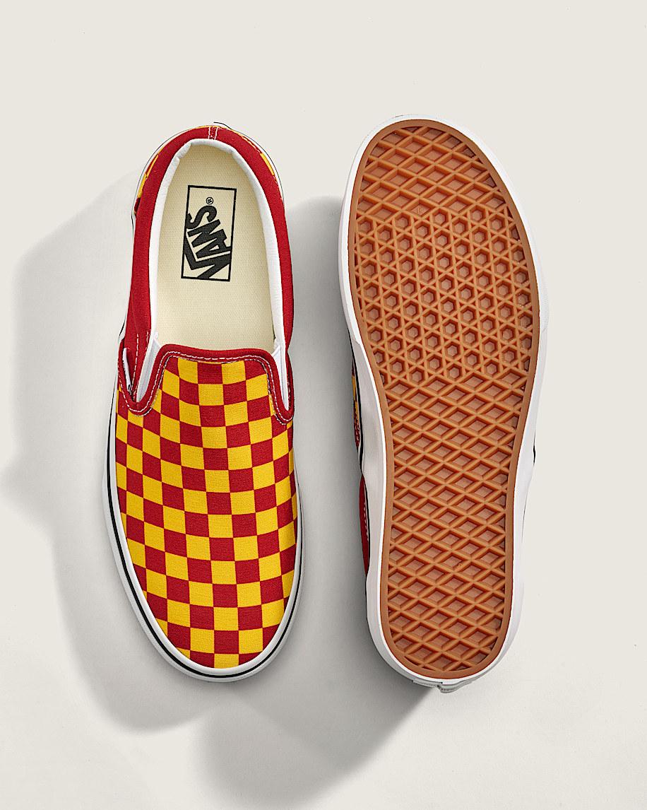Taka Hayashi For Vault By Vans Game Day Classic Slip-On Checkerboard Shoe Checkerboard Yellow Red