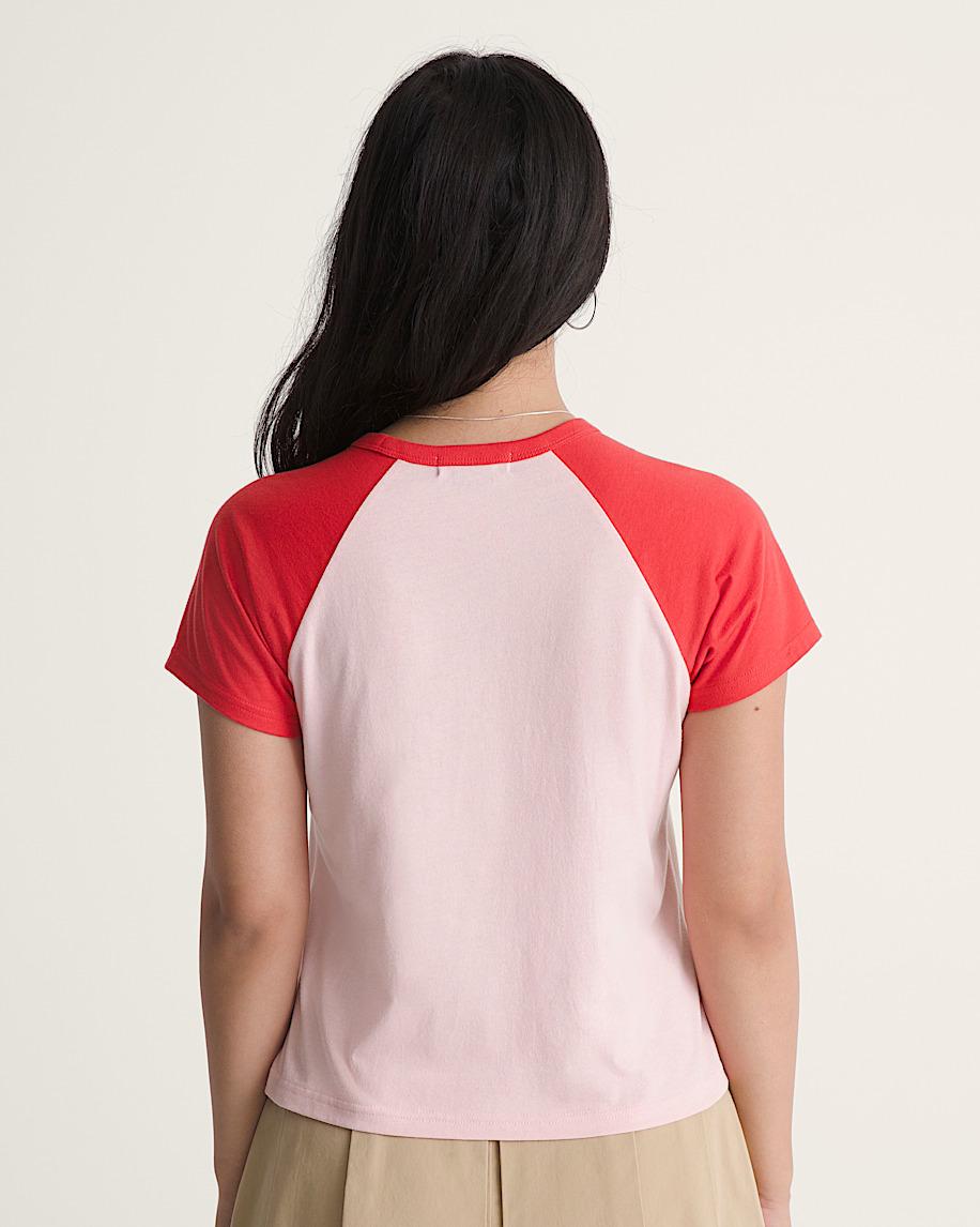 Vans Gracie Raglan T-Shirt Coral Blush Pink