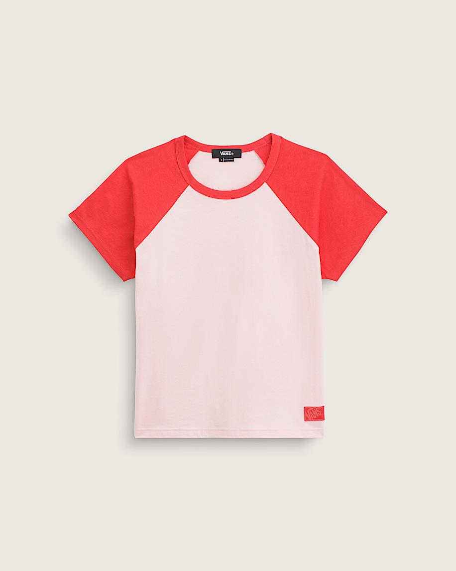 Vans Gracie Raglan T-Shirt Coral Blush Pink