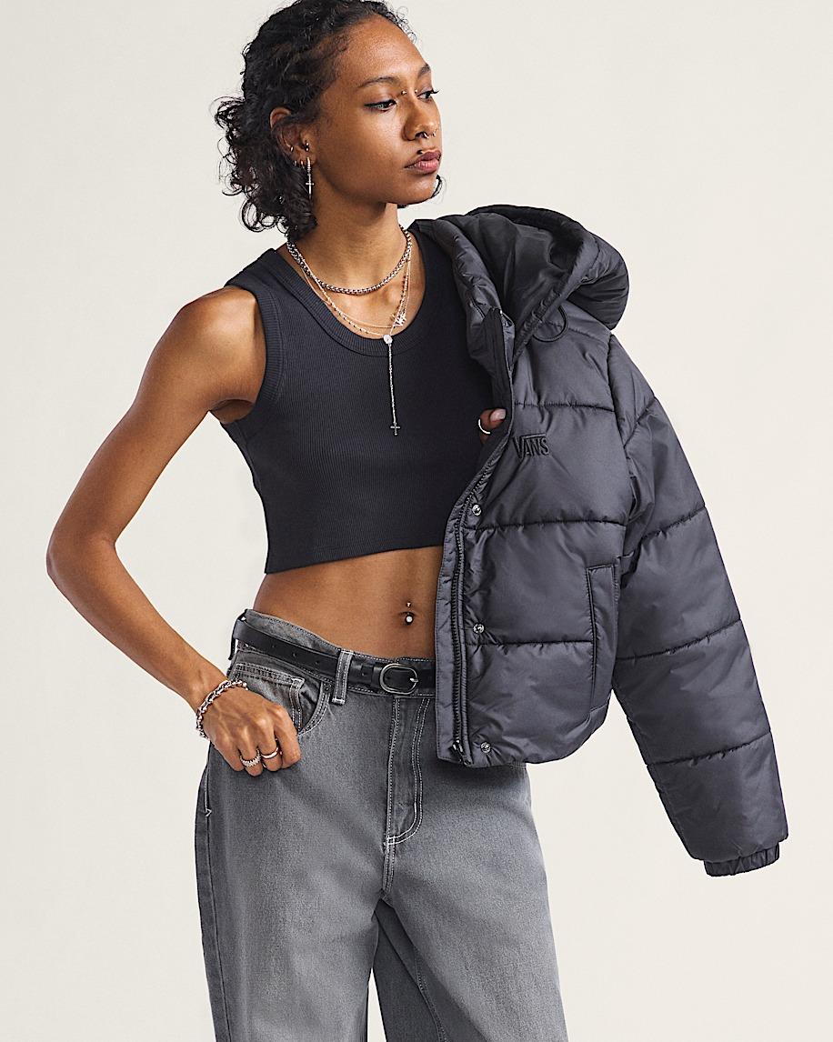 Taka Hayashi For Vault By Vans Hillgate Cropped Puffer Jacket Black