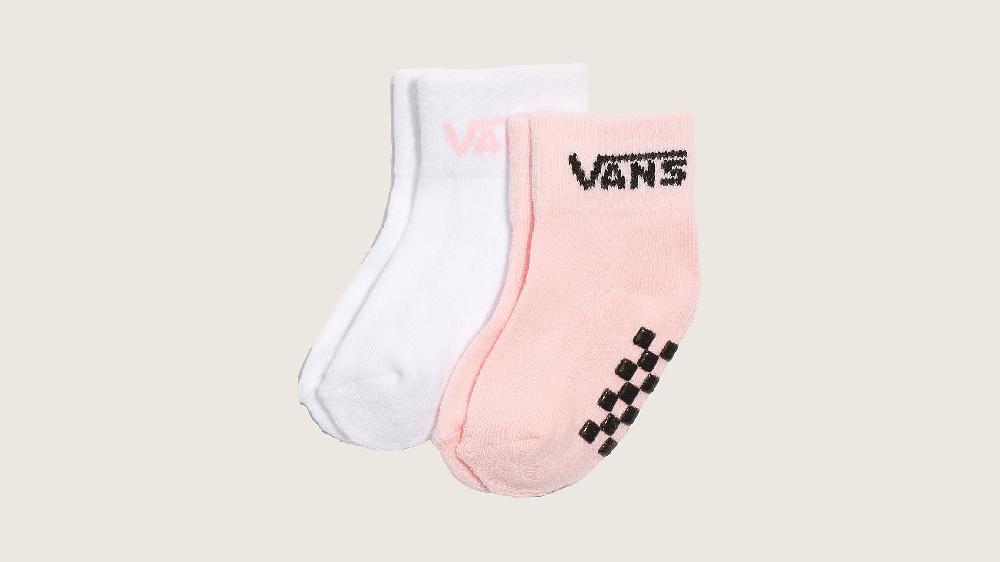 taka hayashi for vault by vans Infant Classic Crew Checkerboard Socks Powder Pink