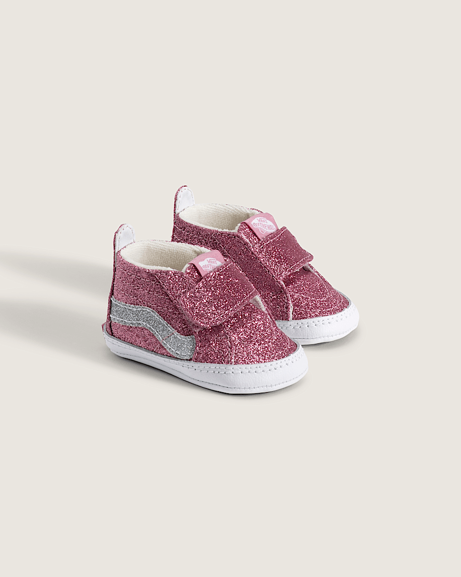 Taka Hayashi For Vault By Vans Infant SK8-Hi Crib Shoe Glitter Dawn Pink