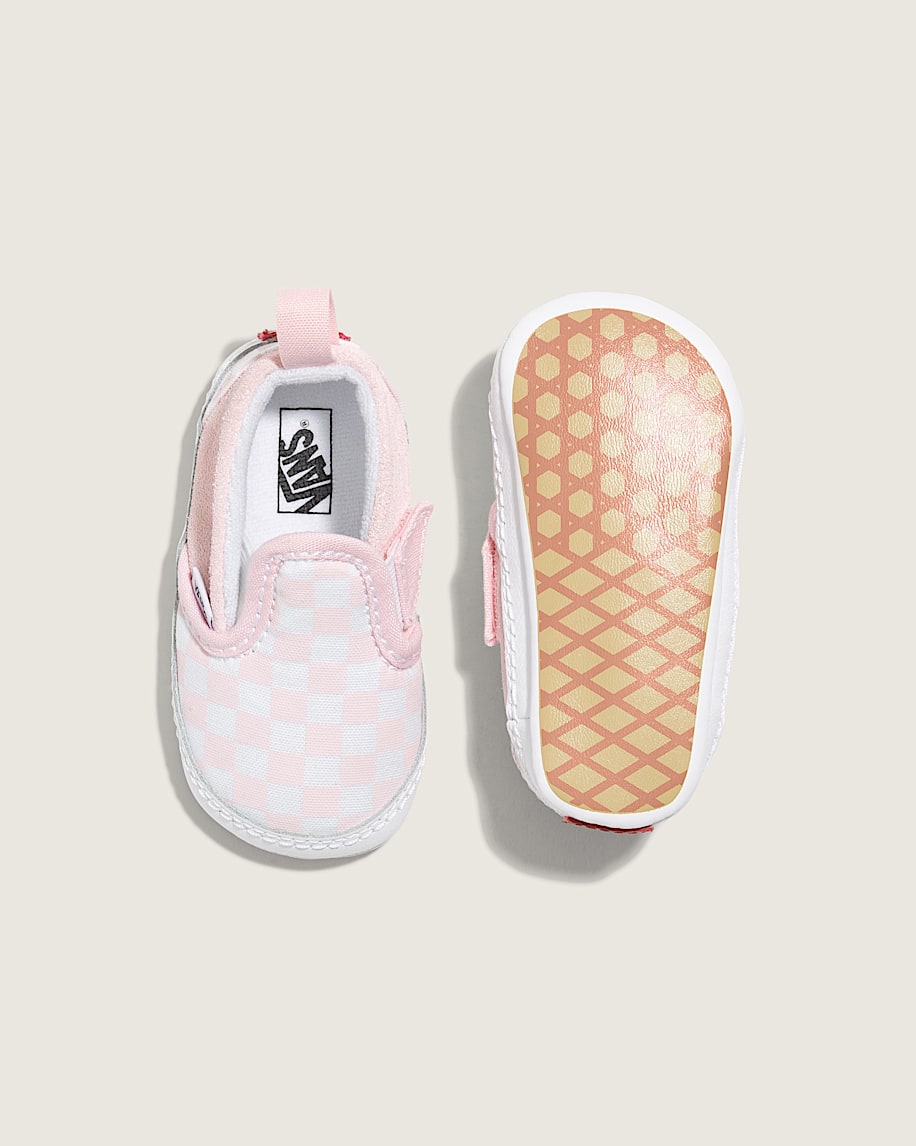 Taka Hayashi For Vault By Vans Infant Slip-On V Crib Checkerboard Shoe Checkerboard Blushing Bride Pink True White