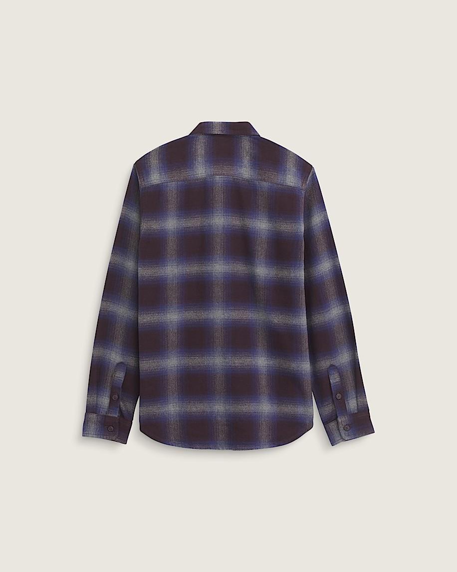 Taka Hayashi For Vault By Vans Kids Bixby Plaid Flannel Shirt Dark Port Red Pewter Heather Grey