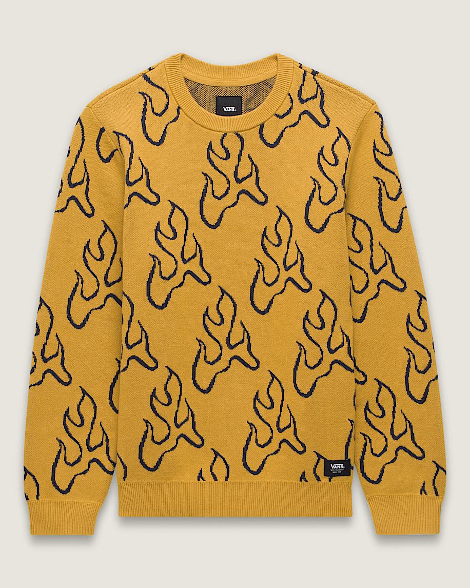 taka hayashi for vault by vans Kids Blaze Crew Sweater Harvest Gold Yellow