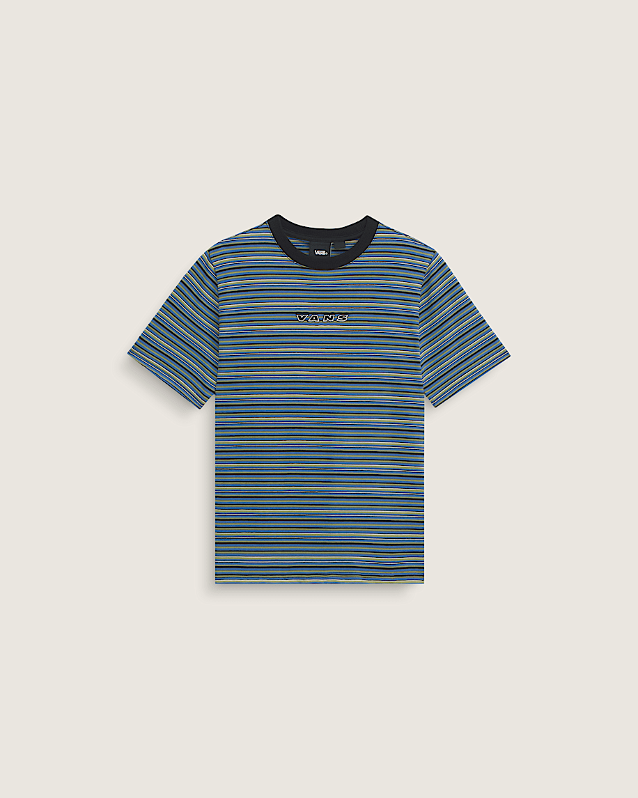 taka hayashi for vault by vans Kids Cameron Stripe Knit Shirt Black True Blue