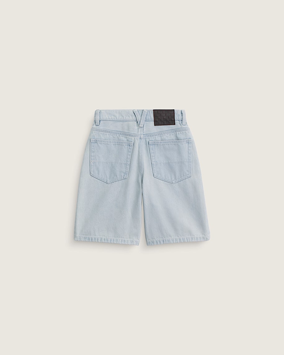 Taka Hayashi For Vault By Vans Kids Check-5 Baggy Denim Shorts Ice Blue