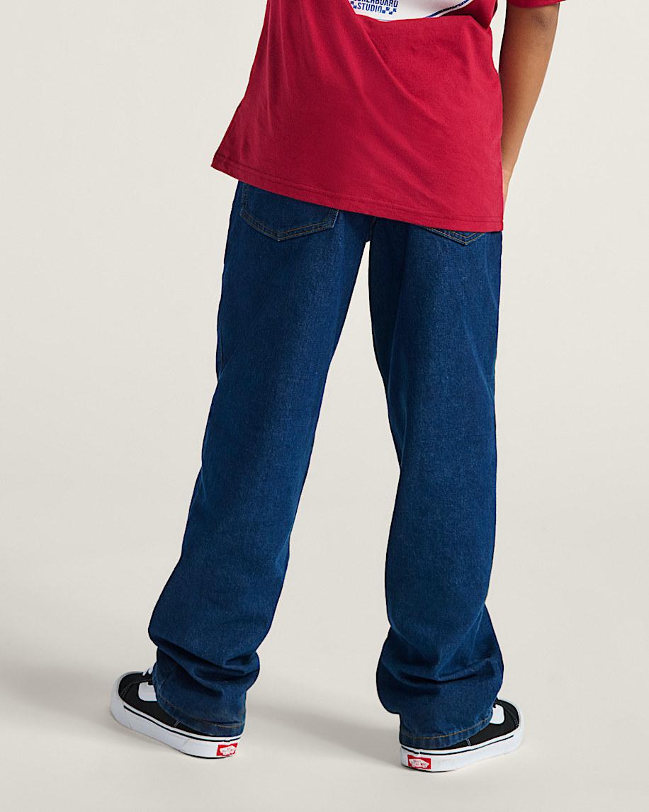 Taka Hayashi For Vault By Vans Kids Check-5 Loose Denim Pants Midnight Blue