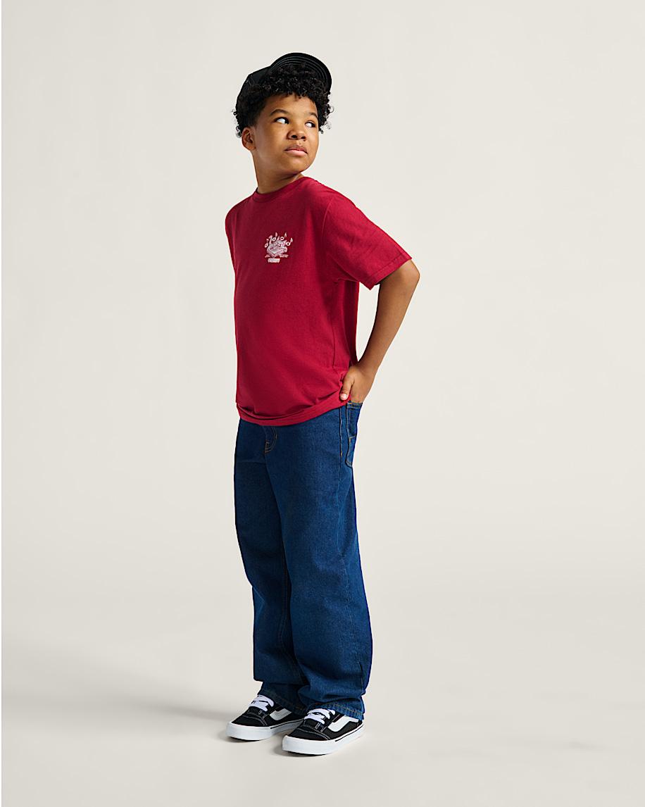 Taka Hayashi For Vault By Vans Kids Check-5 Loose Denim Pants Midnight Blue