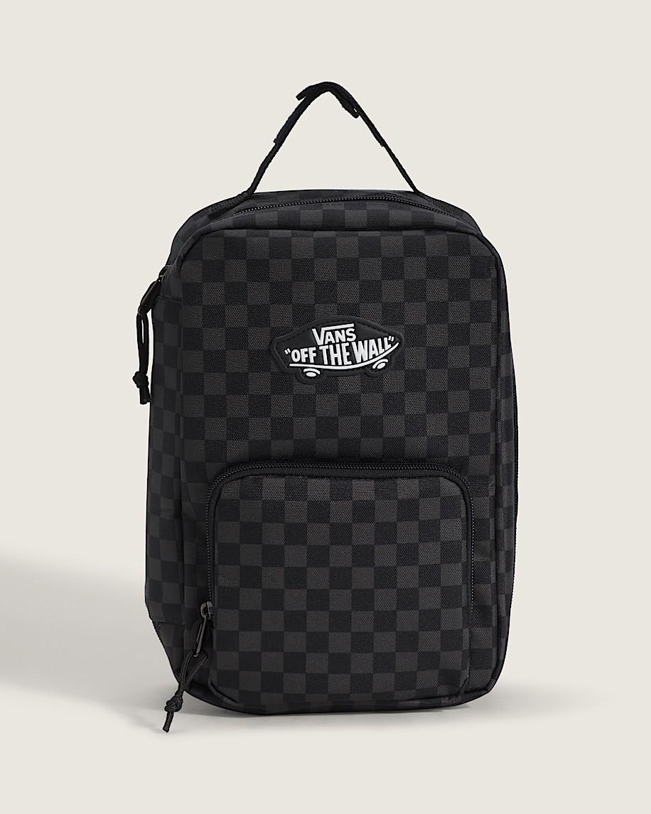 taka hayashi for vault by vans Kids Checkerboard Old Skool Lunch Bag Charcoal Black