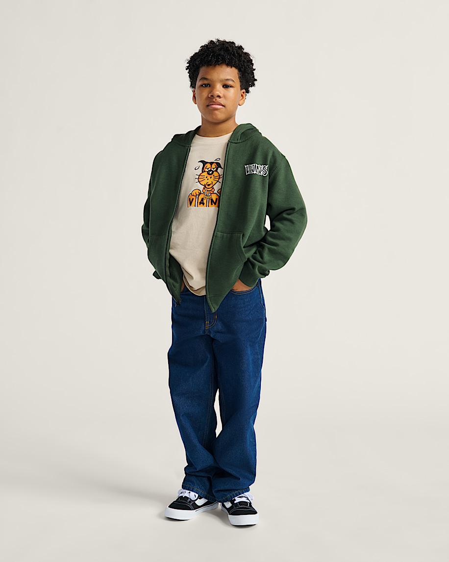 Taka Hayashi For Vault By Vans Kids Classified Zip Hoodie Dried Kelp Green