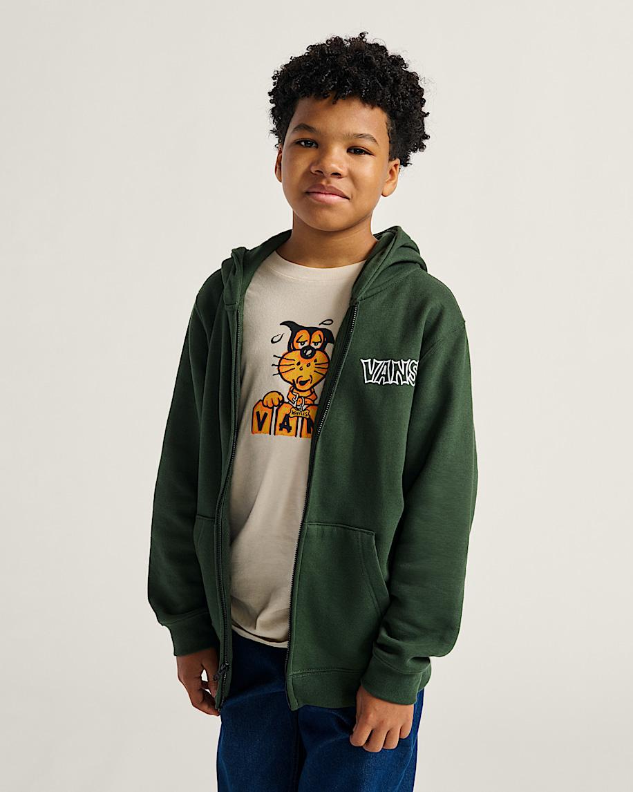 taka hayashi for vault by vans Kids Classified Zip Hoodie Dried Kelp Green