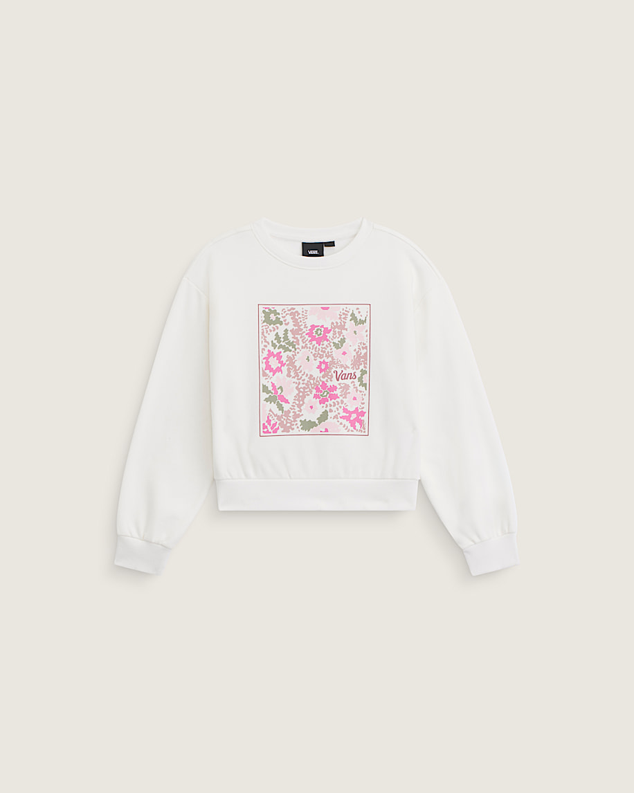 taka hayashi for vault by vans Kids Flow Field Crew Sweatshirt Marshmallow White