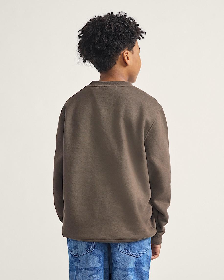 Taka Hayashi For Vault By Vans Kids Goblin Step Crew Sweatshirt Coal Brown
