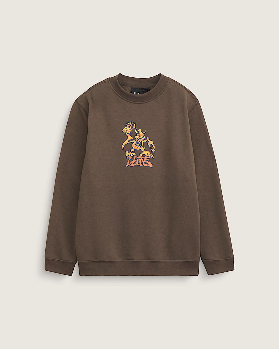 taka hayashi for vault by vans Kids Goblin Step Crew Sweatshirt Coal Brown taka hayashi for vault by vans Kids Goblin Step Crew Sweatshirt Coal Brown