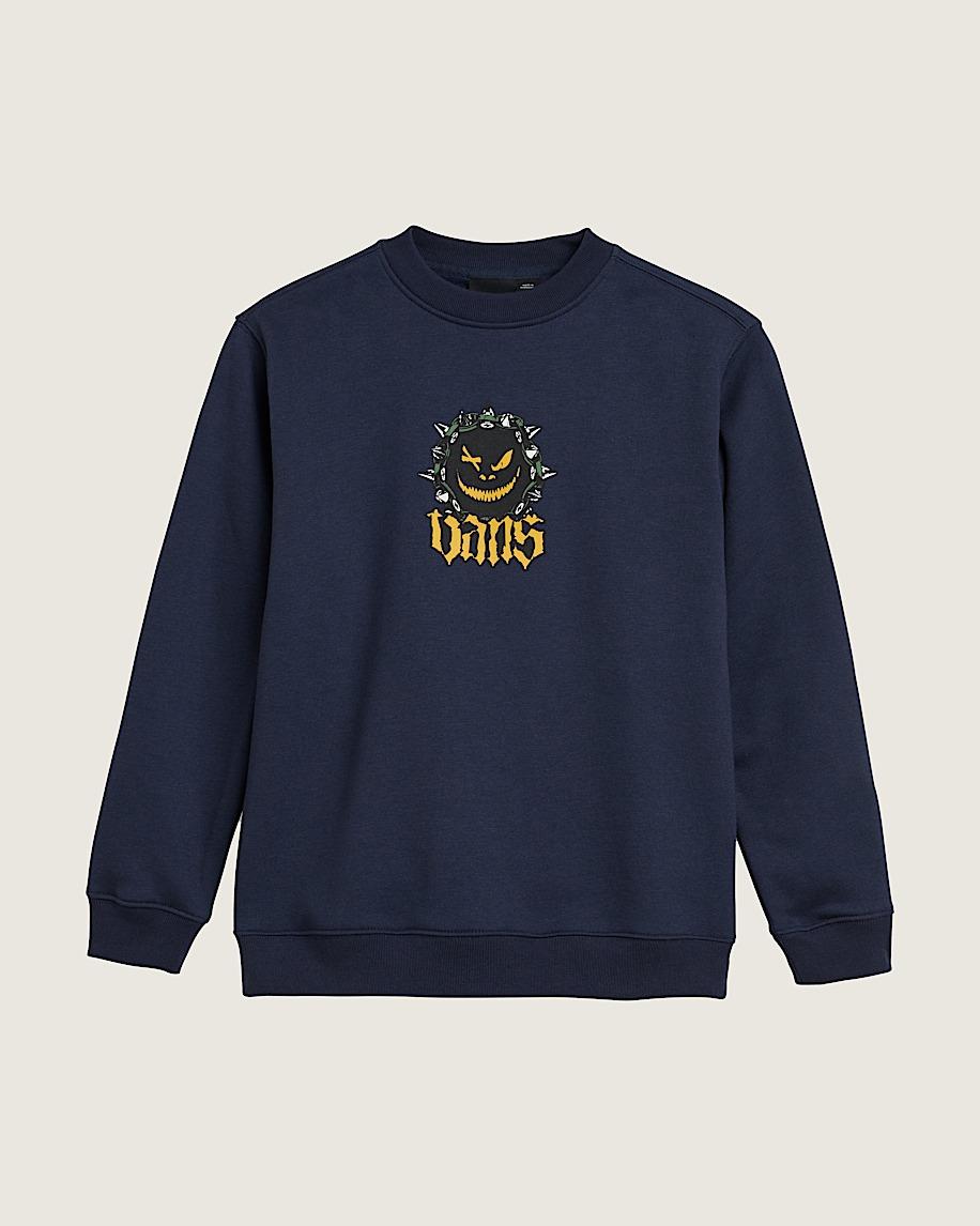 taka hayashi for vault by vans Kids Happy Spike Crew Sweatshirt Parisian Night Blue