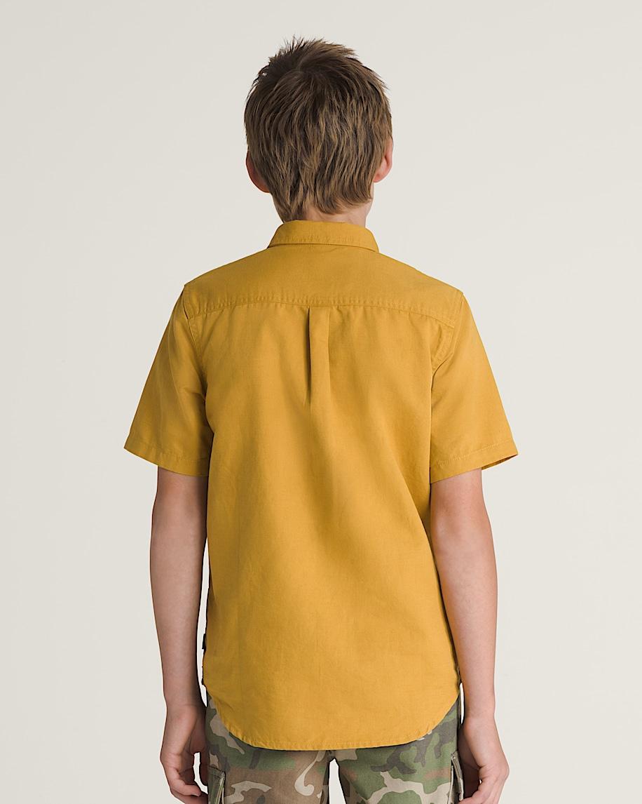 Taka Hayashi For Vault By Vans Kids Lawson Woven Shirt Harvest Gold Yellow