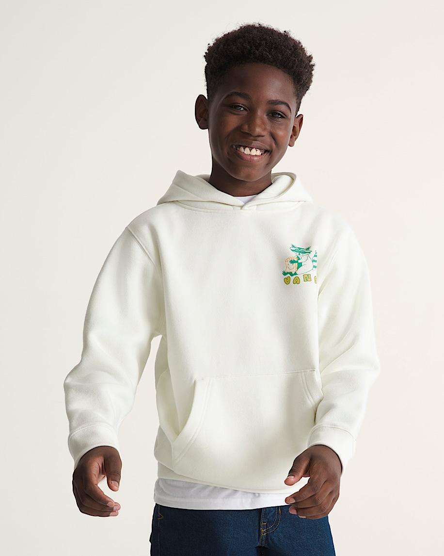 Taka Hayashi For Vault By Vans Kids Lazy Daze Pullover Sweatshirt Marshmallow White