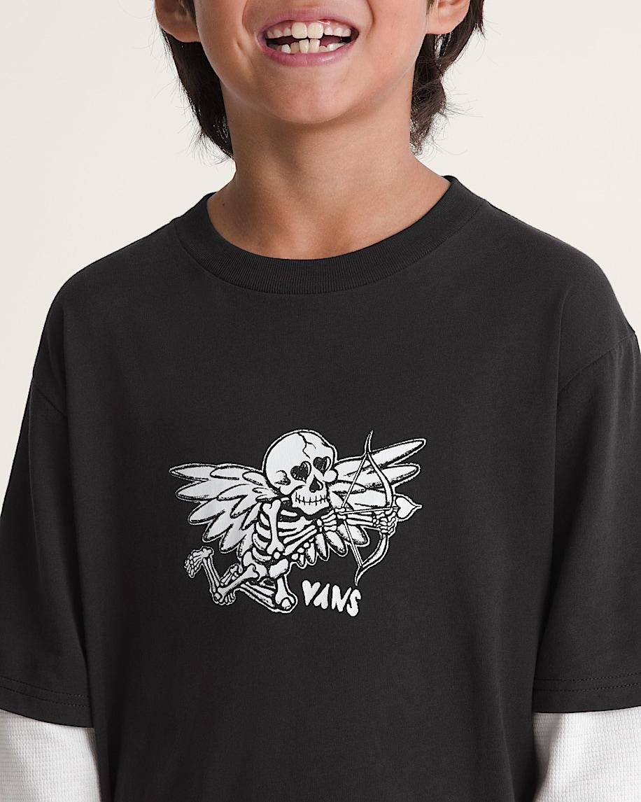 Taka Hayashi For Vault By Vans Kids Love Struck Thermal Twofer Black