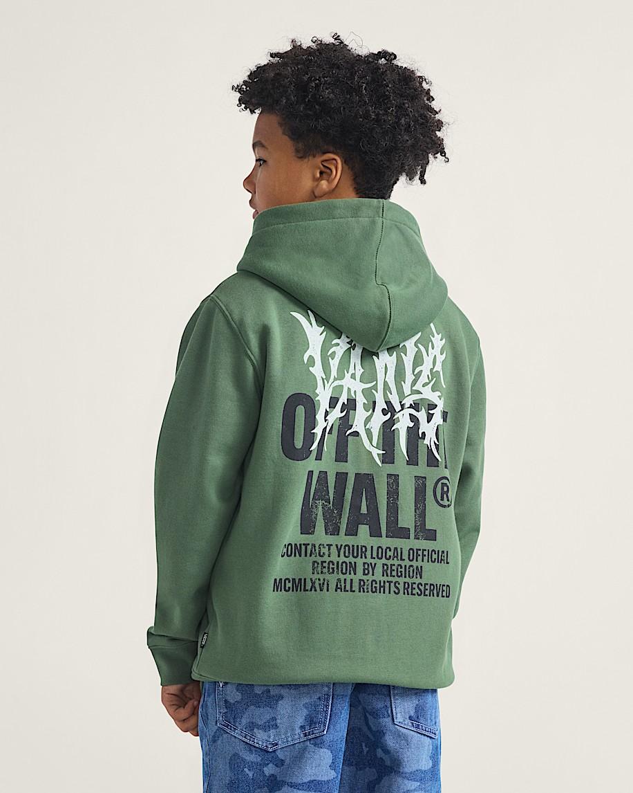 Taka Hayashi For Vault By Vans Kids Metal Wall Zip Hoodie Pine Forest Green