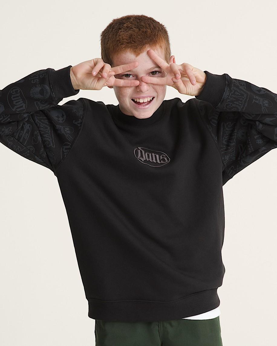 Taka Hayashi For Vault By Vans Kids Mixed Lot Crew Sweatshirt Black