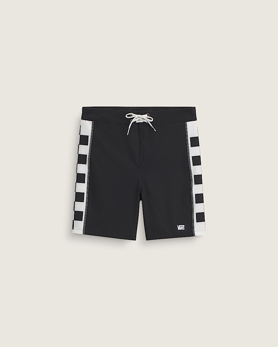 taka hayashi for vault by vans Kids New Daily Sideline Boardshorts Black Marshmallow White
