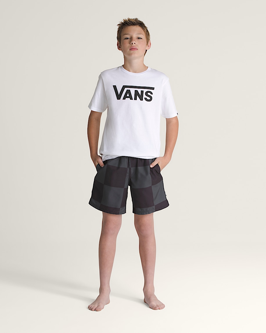 Taka Hayashi For Vault By Vans Kids Primary Checkerboard Shorts Checkerboard Black Grey