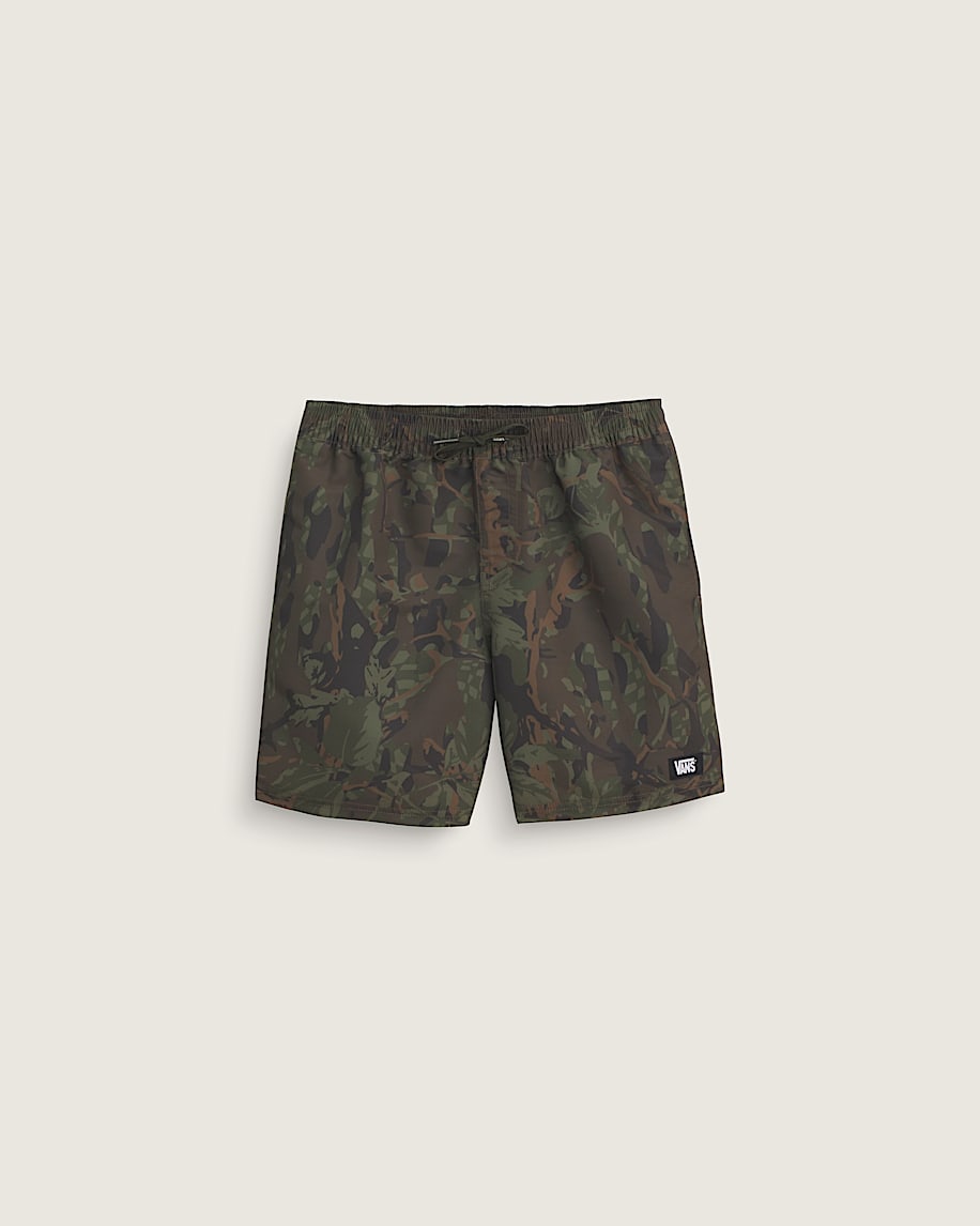 taka hayashi for vault by vans Kids Primary II Printed Elastic Boardshorts Obsidian Fern Green
