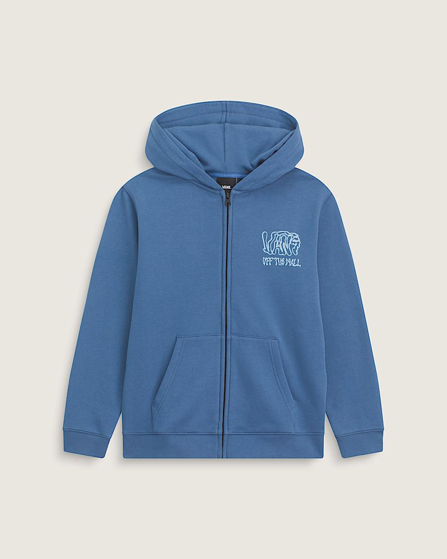 Taka Hayashi For Vault By Vans Kids Rippled Zip Hoodie True Navy Blue