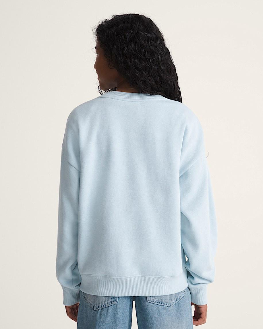 Taka Hayashi For Vault By Vans Kids Shore Thing Os Crew Sweatshirt Dawn Mist Blue