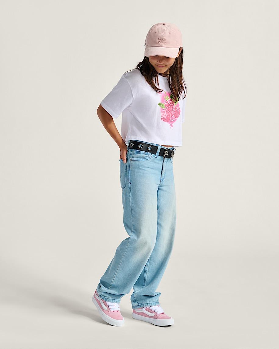 Taka Hayashi For Vault By Vans Kids Sirelle Denim Puddle Pants Light Stonewash Blue