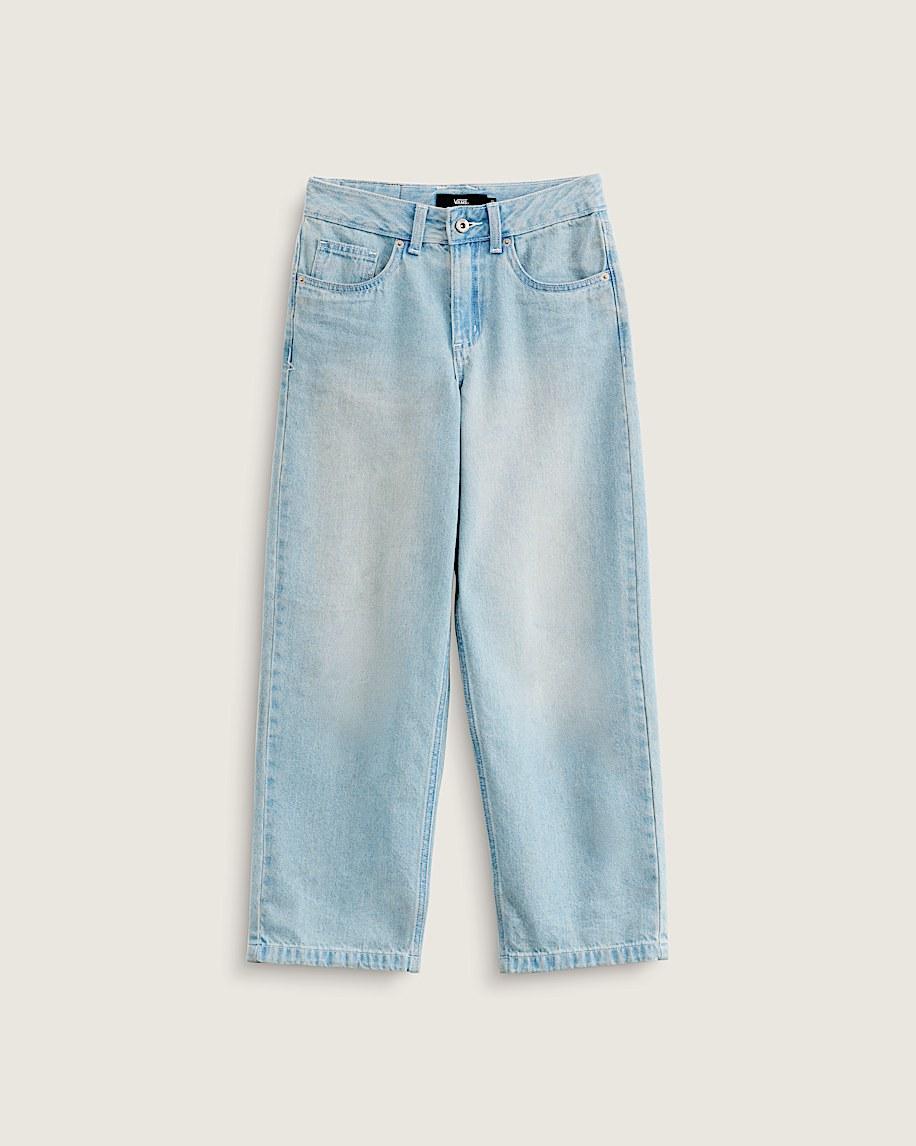 taka hayashi for vault by vans Kids Sirelle Denim Puddle Pants Light Stonewash Blue