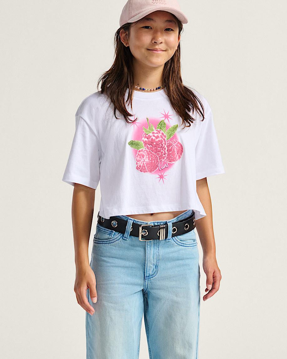 Taka Hayashi For Vault By Vans Kids Star Berries Crop T-Shirt White