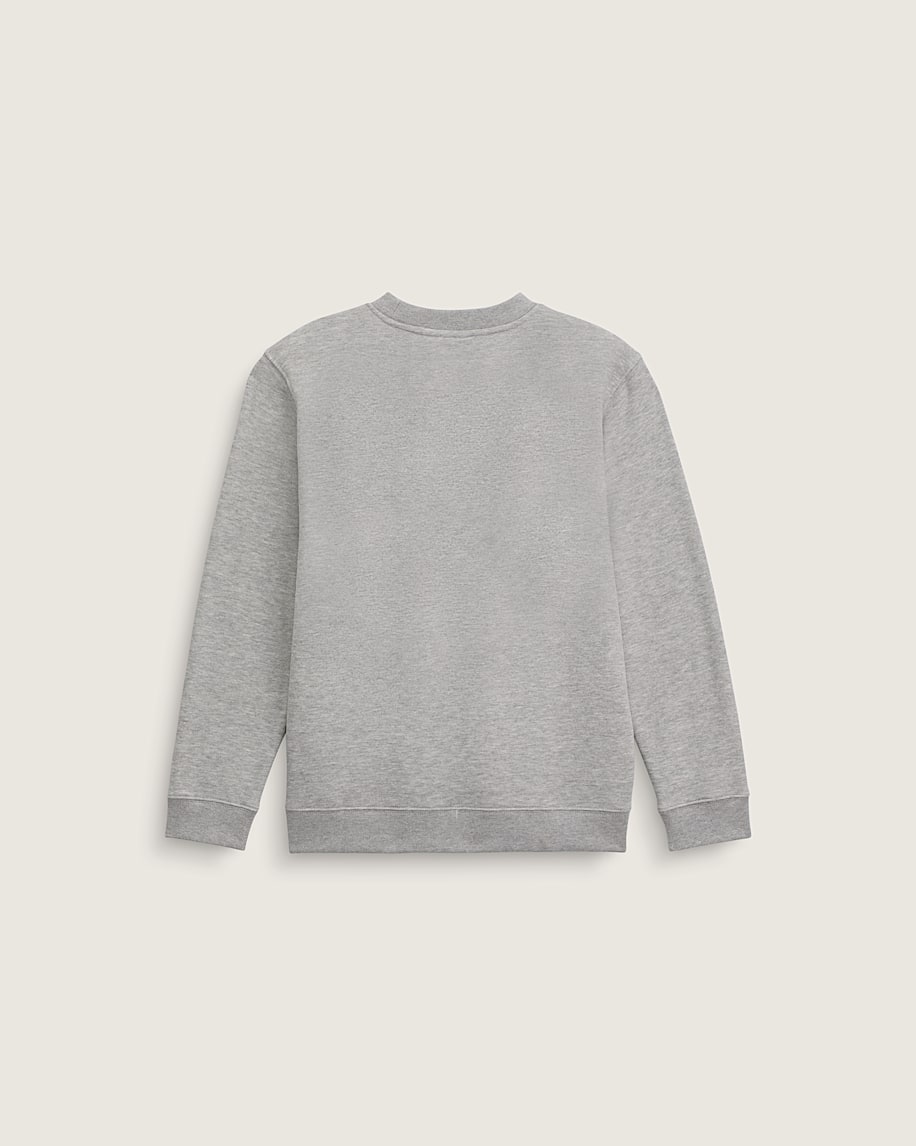 Taka Hayashi For Vault By Vans Kids Stretch Logo Crew Sweatshirt Cement Heather Grey