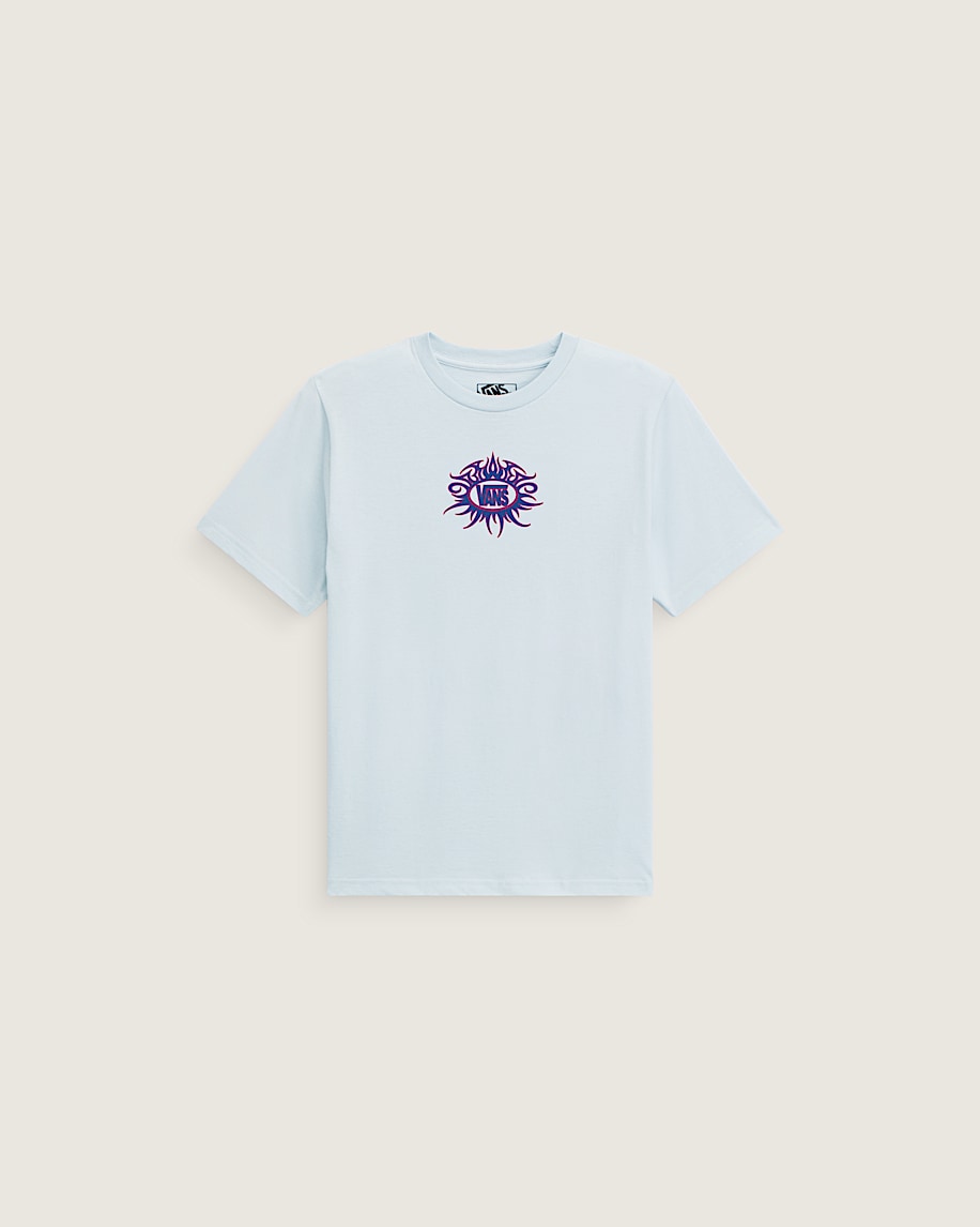 Taka Hayashi For Vault By Vans Kids Torched Logo T-Shirt Dawn Mist Blue