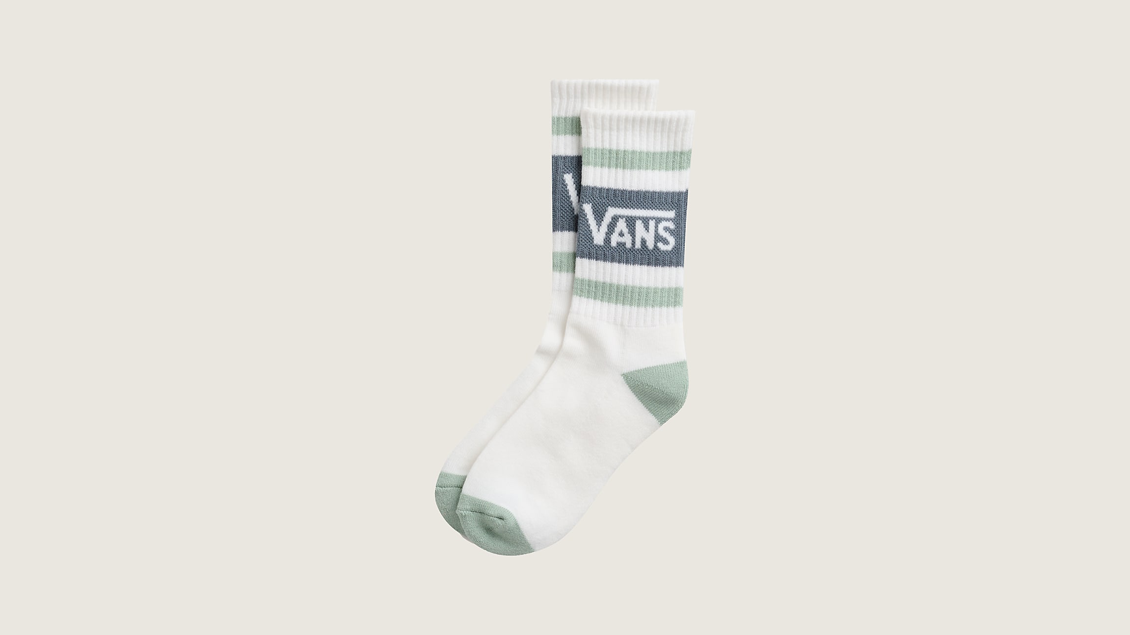 taka hayashi for vault by vans Kids Vans Drop V Crew Socks Grey Mint Green