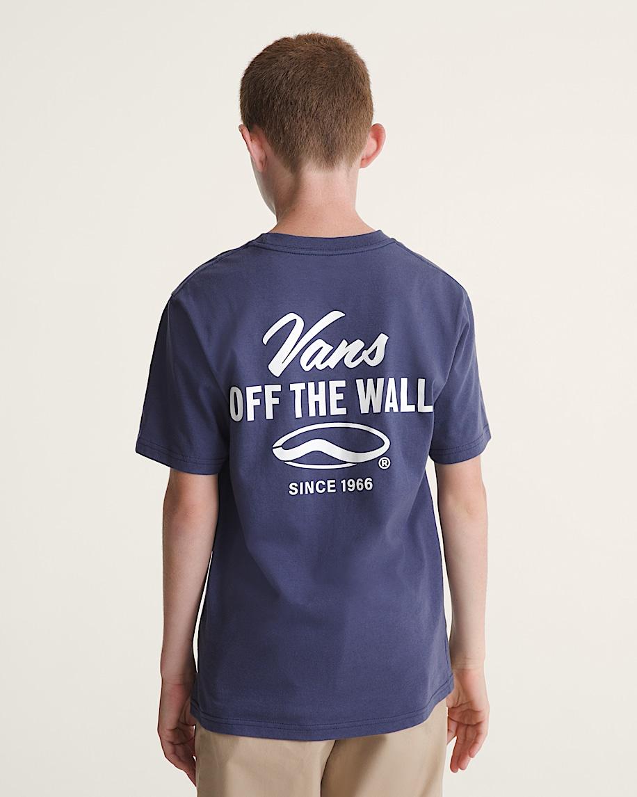 Taka Hayashi For Vault By Vans Kids Vans Repair Shop T-Shirt Deep Twilight Blue