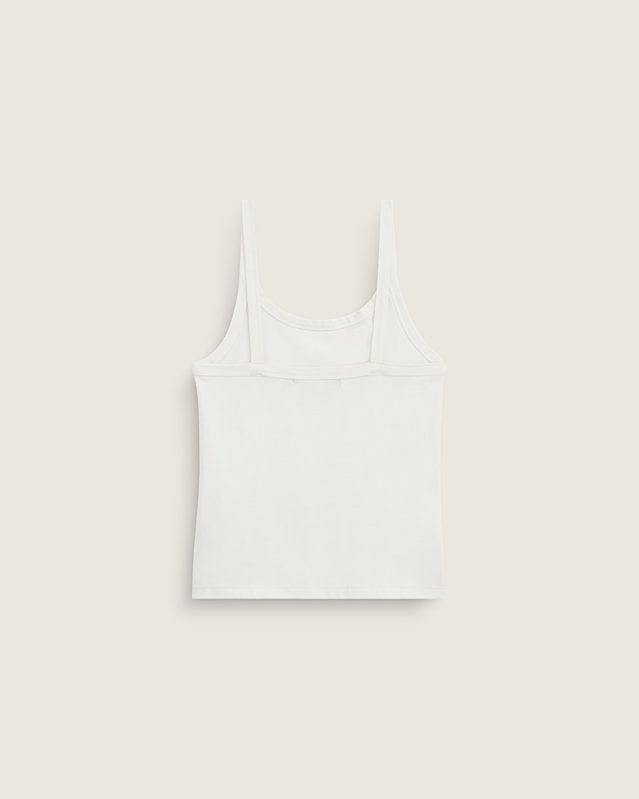 Taka Hayashi For Vault By Vans Kiki Fitted Cami Tank Top Blanc De Blanc White